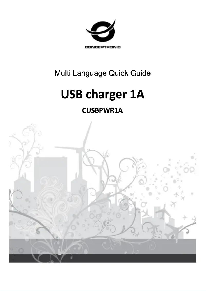 Page n°1 - Manuel utilisateur Conceptronic CUSBPWR1A