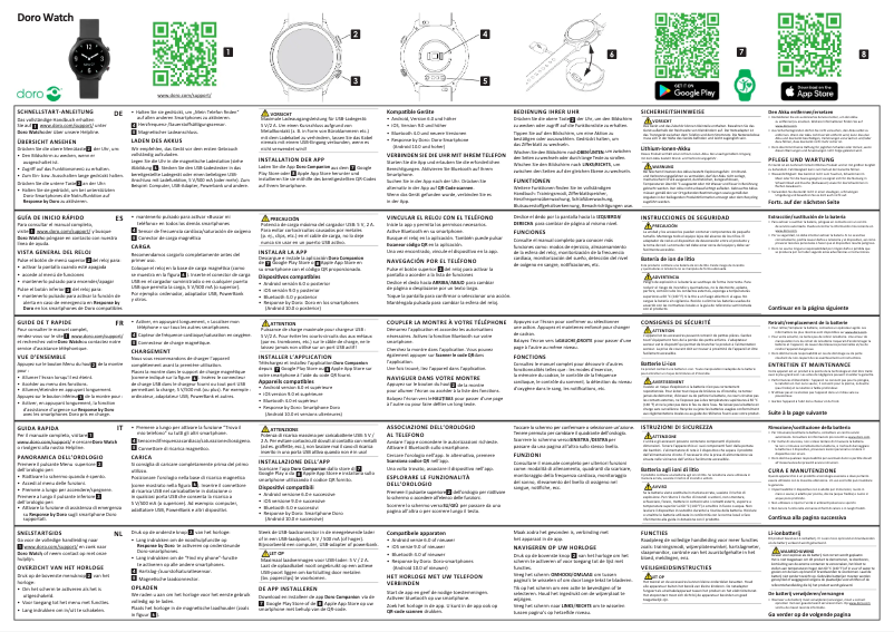Image de la première page du manuel de l'appareil Watch