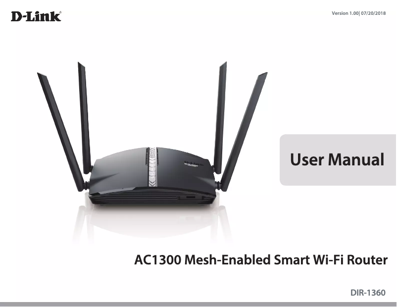 Page n°1 - Manuel utilisateur D-Link EXO DIR-1360