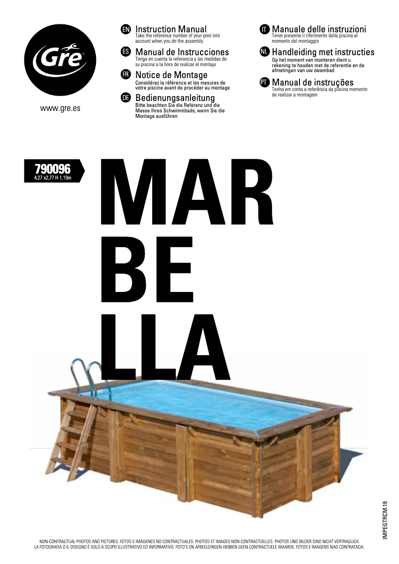 Page 1 de la notice Manuel utilisateur Gre 790096