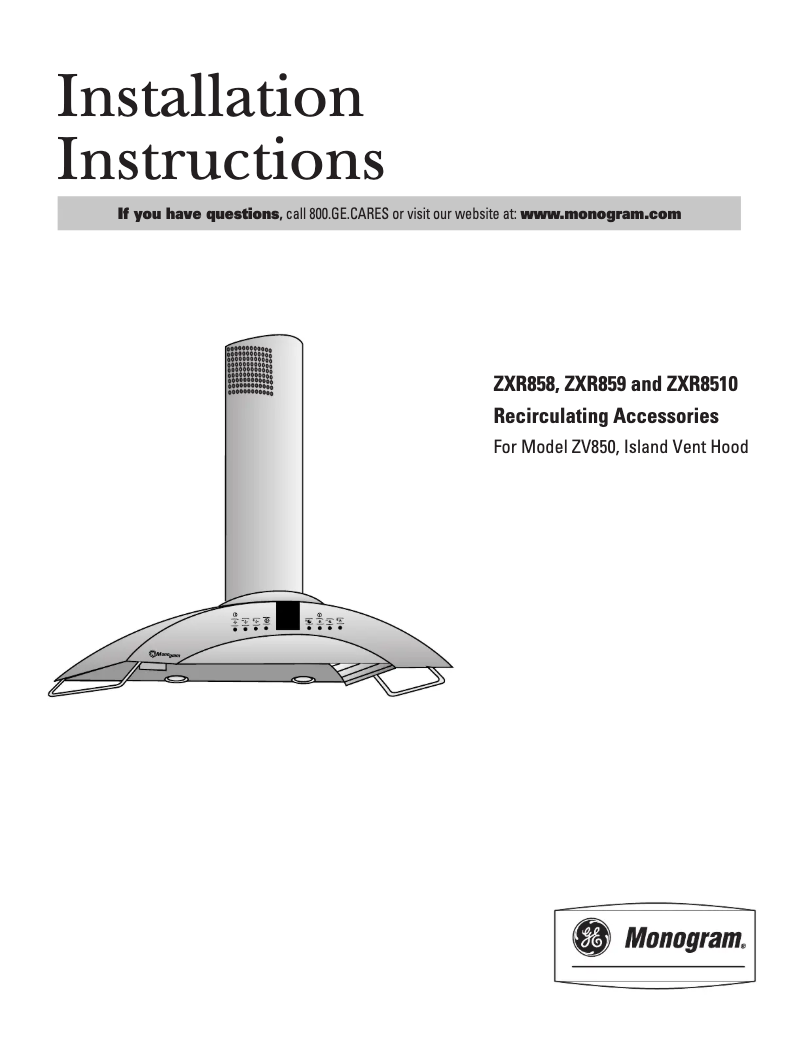 Page 1 de la notice Manuel utilisateur GE ZXR8510C