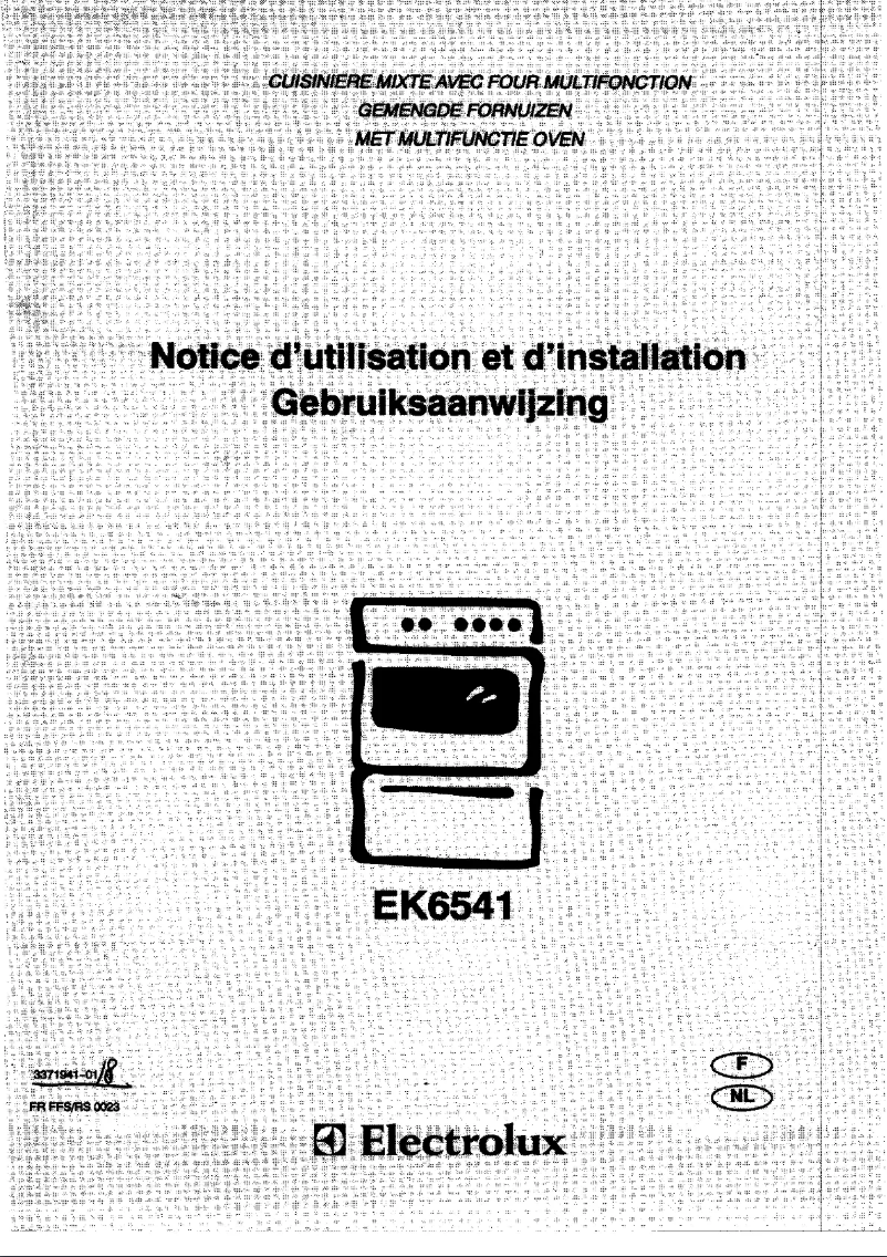 Image de la première page du manuel de l'appareil EK 6541