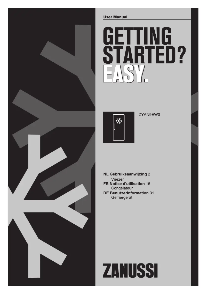 Imagen de la primera página del manual del dispositivo ZYAN9EW0