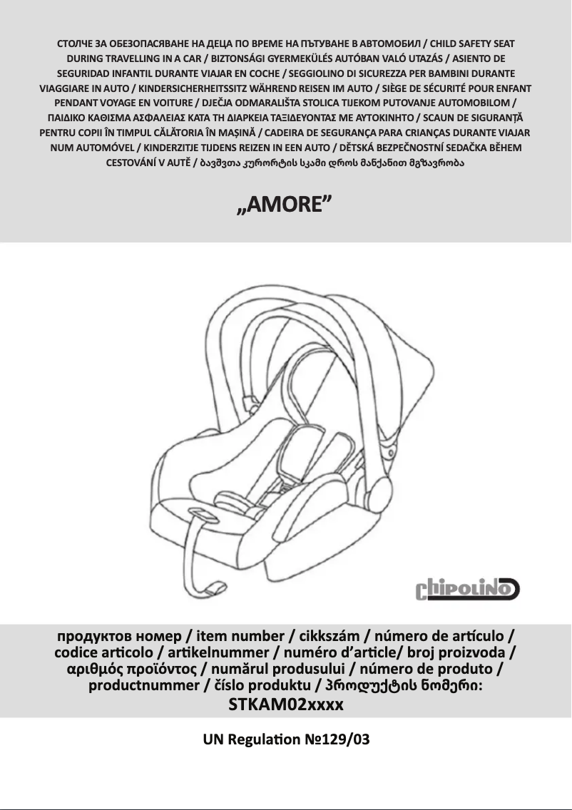 Page 1 de la notice Manuel utilisateur Chipolino Amore