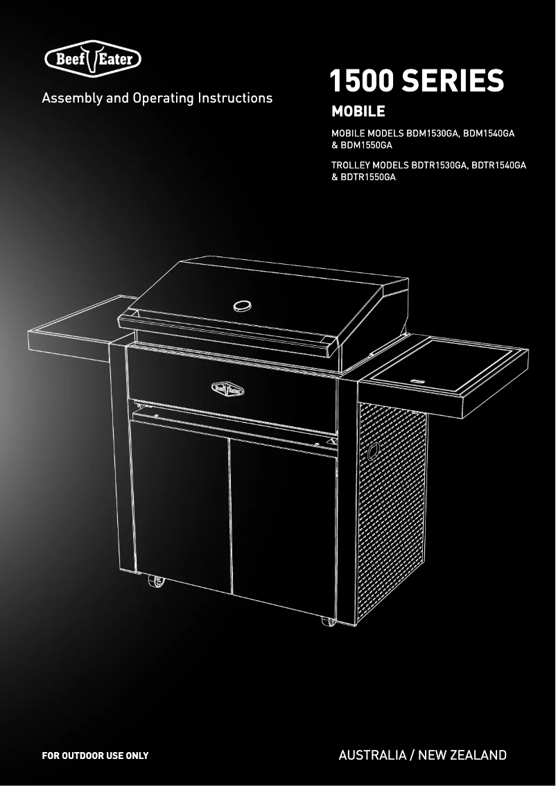 Page n°1 - Manuel utilisateur BeefEater BDM1530GA