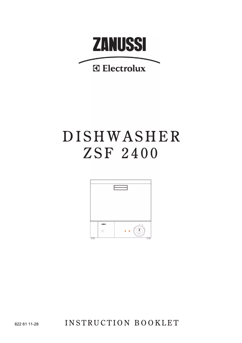Page 1 de la notice Manuel utilisateur Zanussi-Electrolux ZSF2400