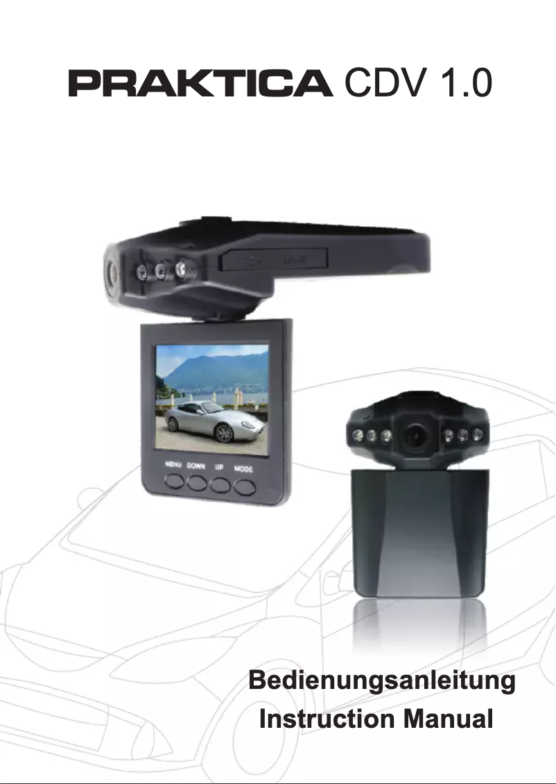 Page 1 de la notice Manuel utilisateur Praktica CDV 1.0