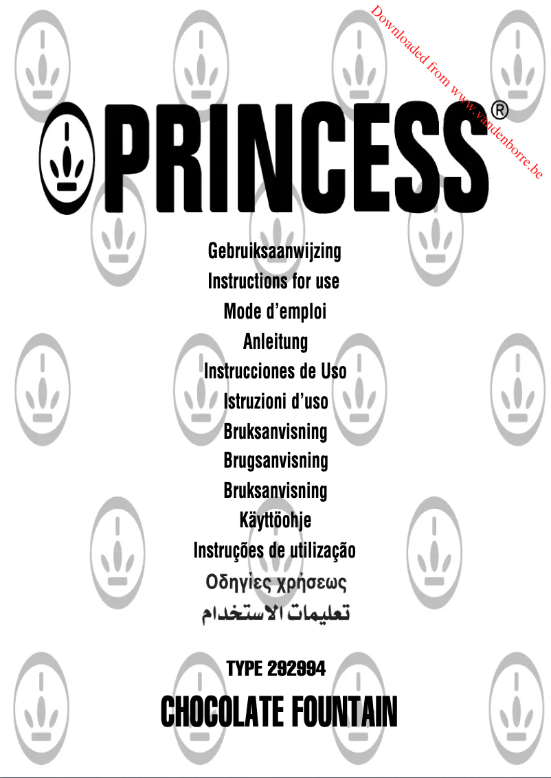Page n°1 - Manuel utilisateur Princess 292994