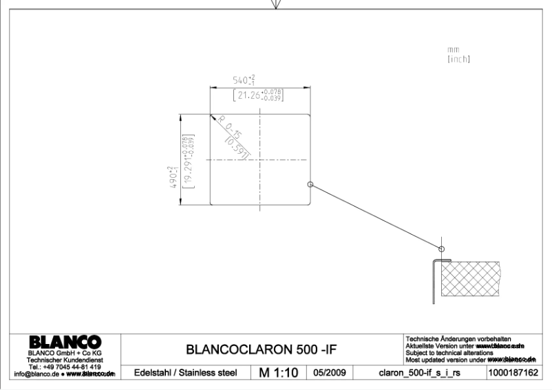Image de la première page du manuel de l'appareil Claron 500-IF/A