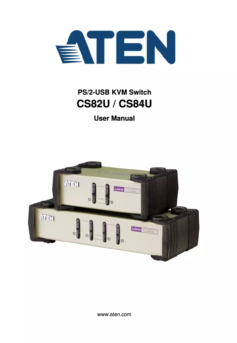Page 1 de la notice Manuel utilisateur ATen CS84U