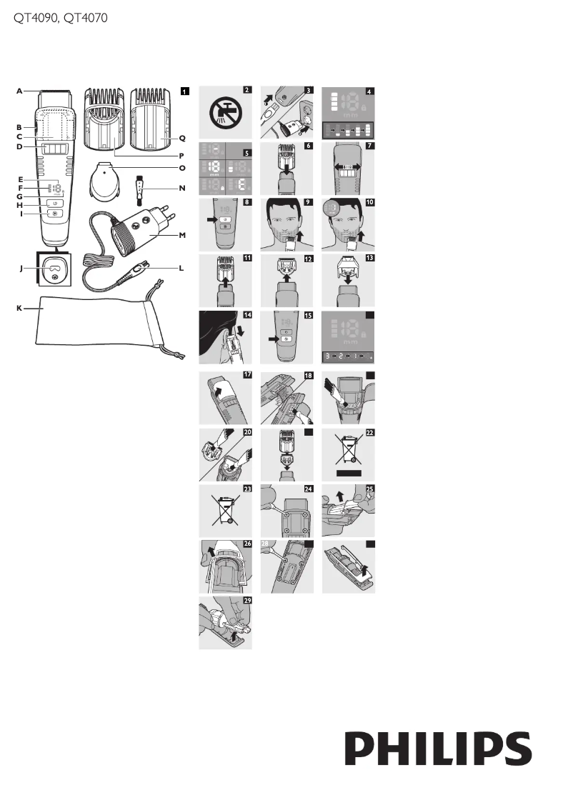 Page 1 de la notice Manuel utilisateur Philips Series 7000 QT4090