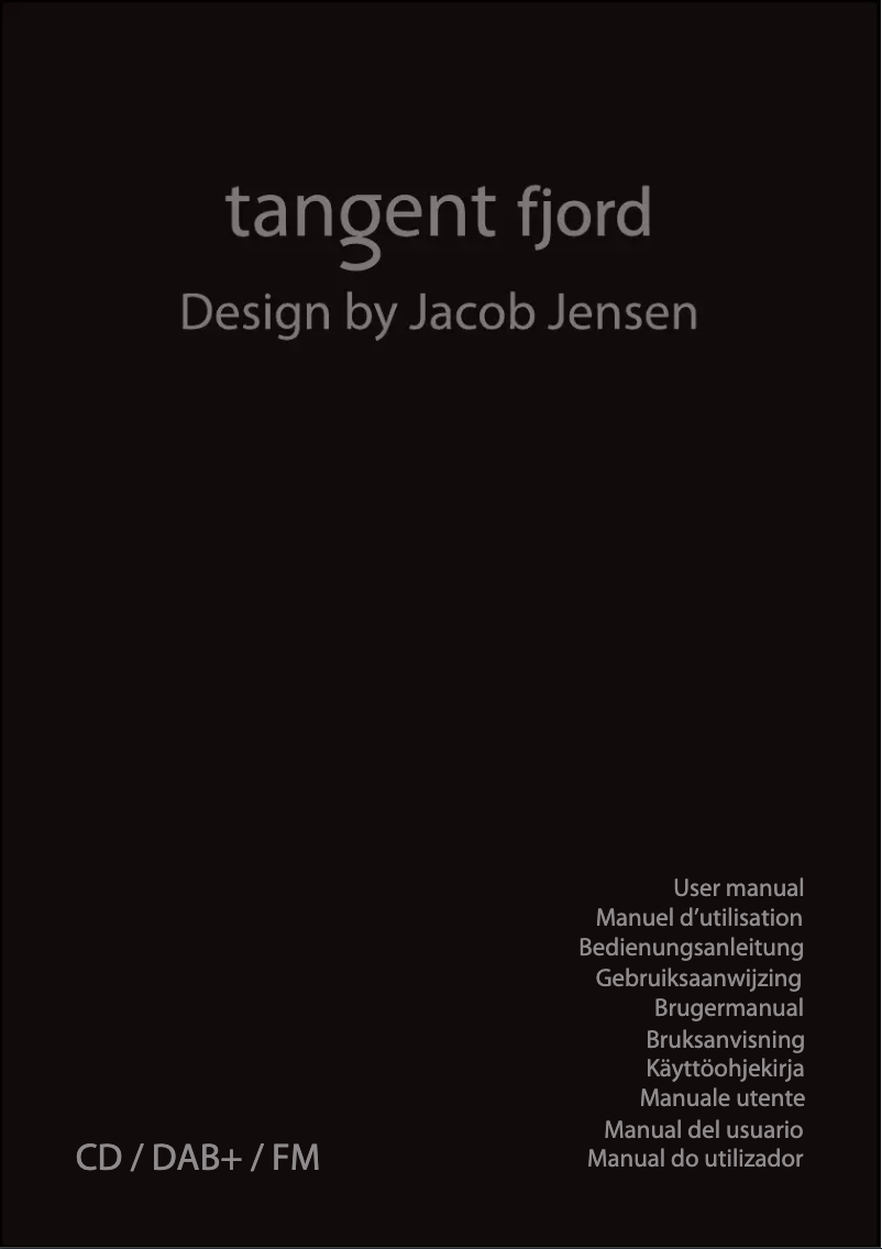 Page 1 de la notice Manuel utilisateur Tangent Fjord