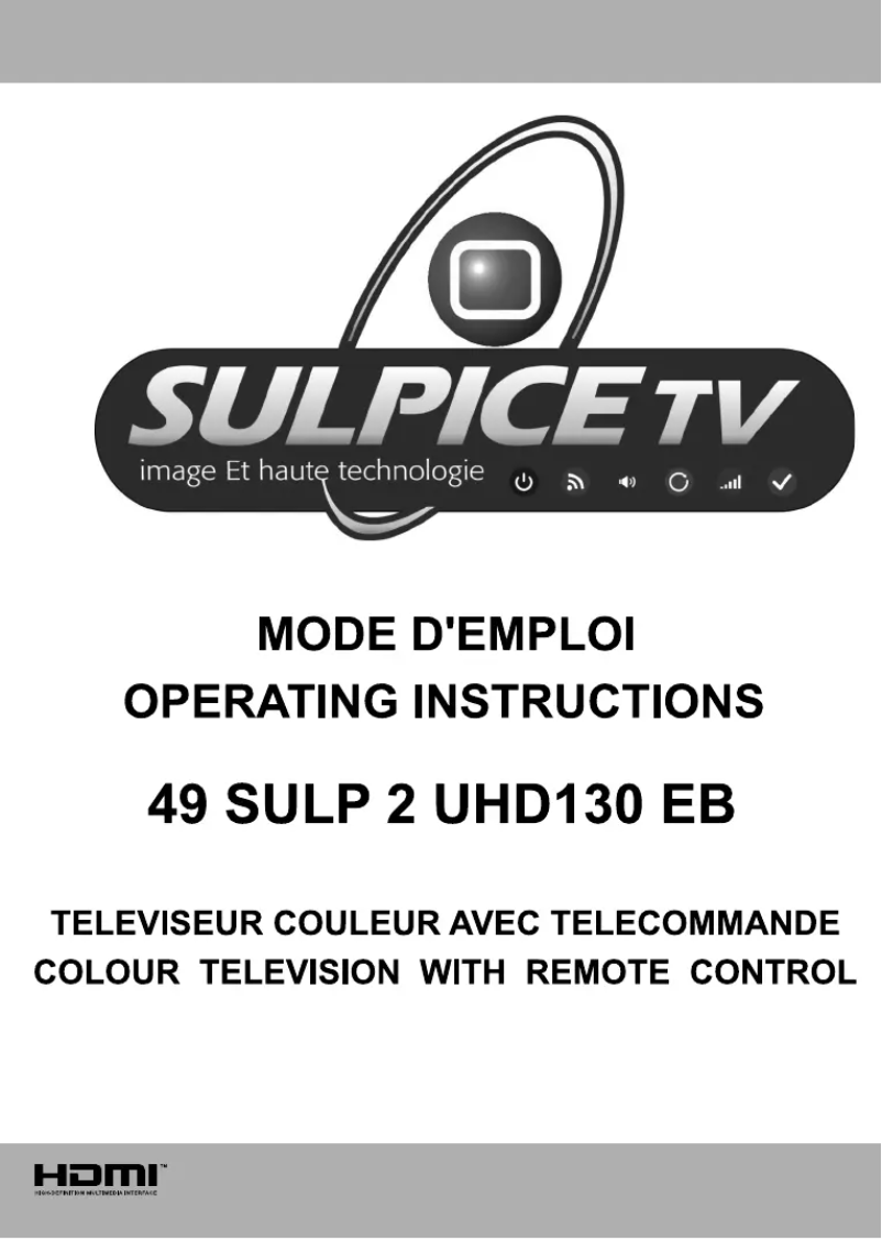 Page 1 de la notice Manuel utilisateur Sulpice 49SULP2UHD130EB