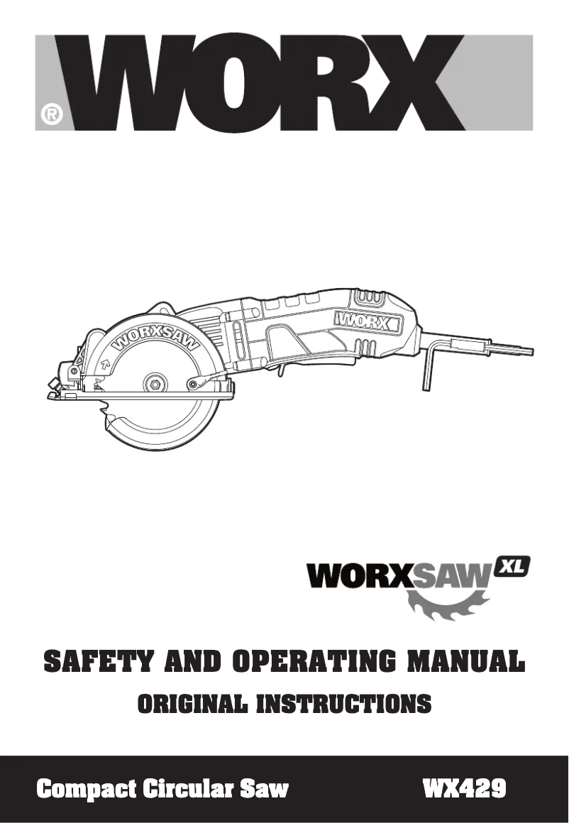 Page n°1 - Manuel utilisateur Worx WX429
