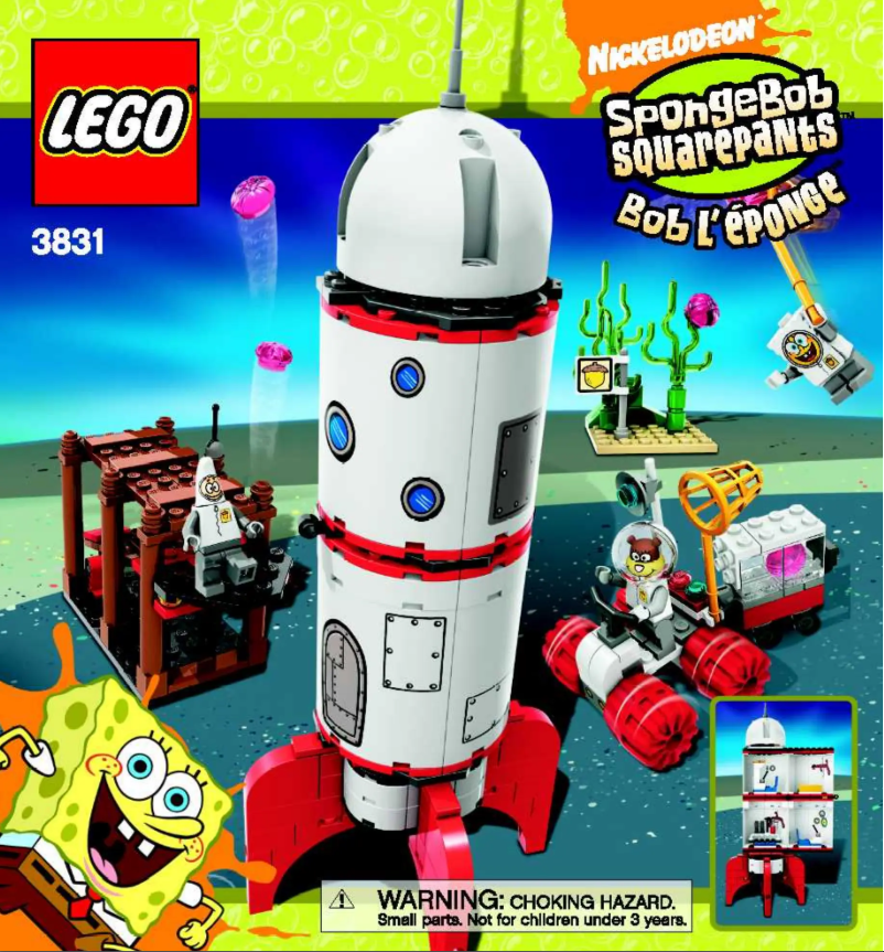 Page 1 de la notice Manuel utilisateur Lego Spongebob 3831