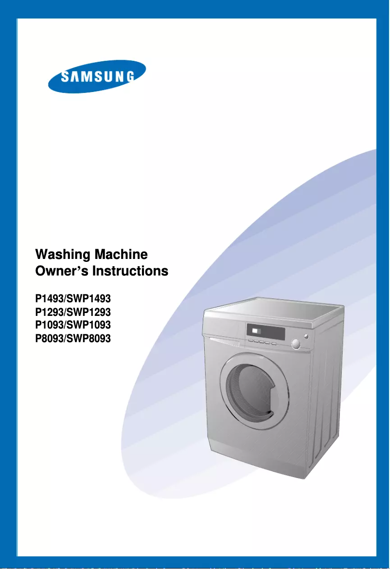 Image de la première page du manuel de l'appareil P1093