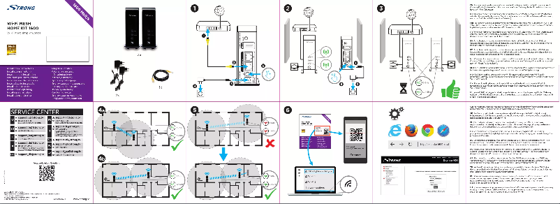Page 1 de la notice Manuel utilisateur Strong MESH Home Kit 1600