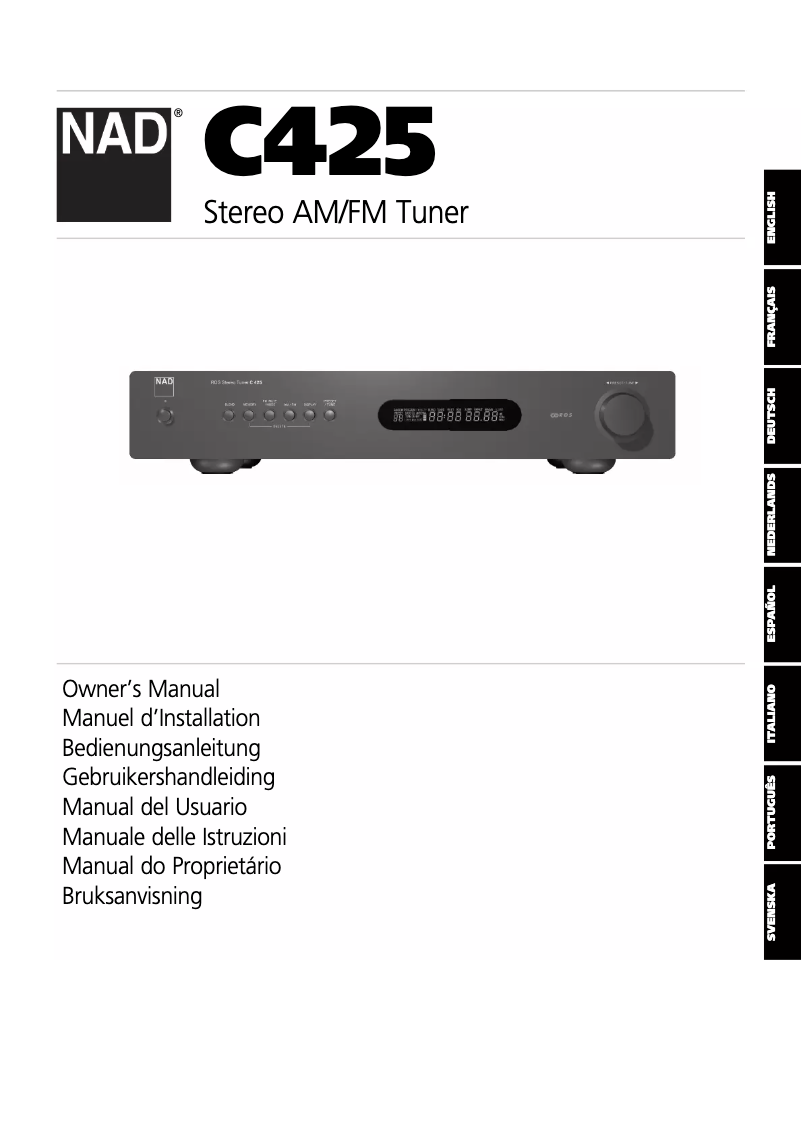 Image de la première page du manuel de l'appareil C425