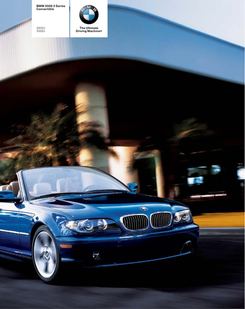 Page 1 de la notice Manuel utilisateur BMW 325Ci Convertible (2006)