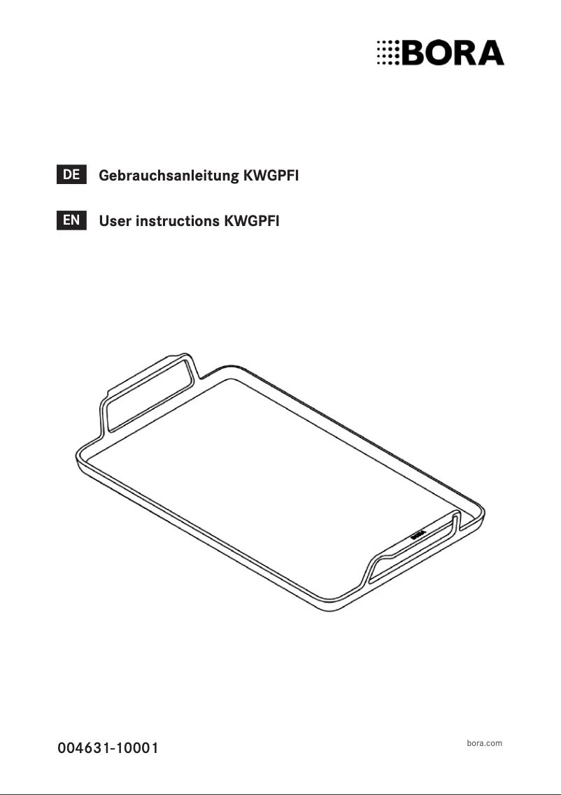 Page 1 de la notice Manuel utilisateur BORA KWGPFI