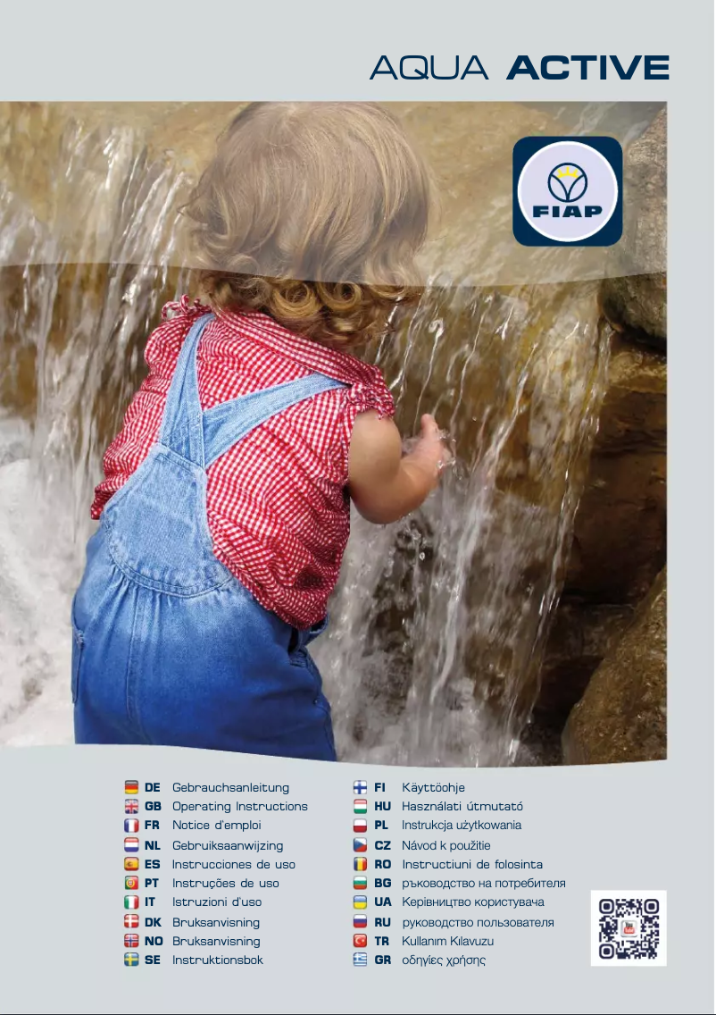 Page n°1 - Manuel utilisateur Fiap Aqua Active Eco 4.500