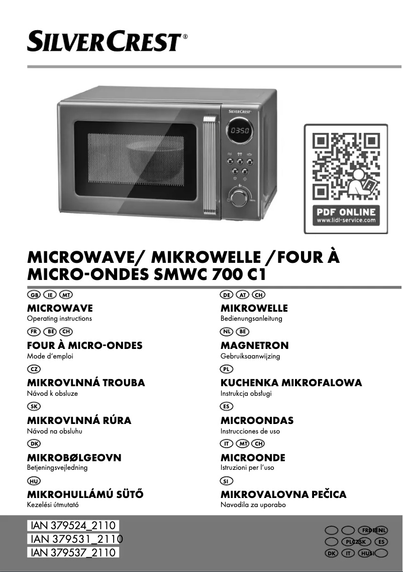 Página 1 del manual Manual de usuario SilverCrest SMW 800 F1