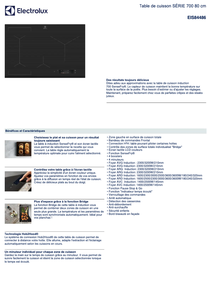 Image de la première page du manuel de l'appareil EIS84486