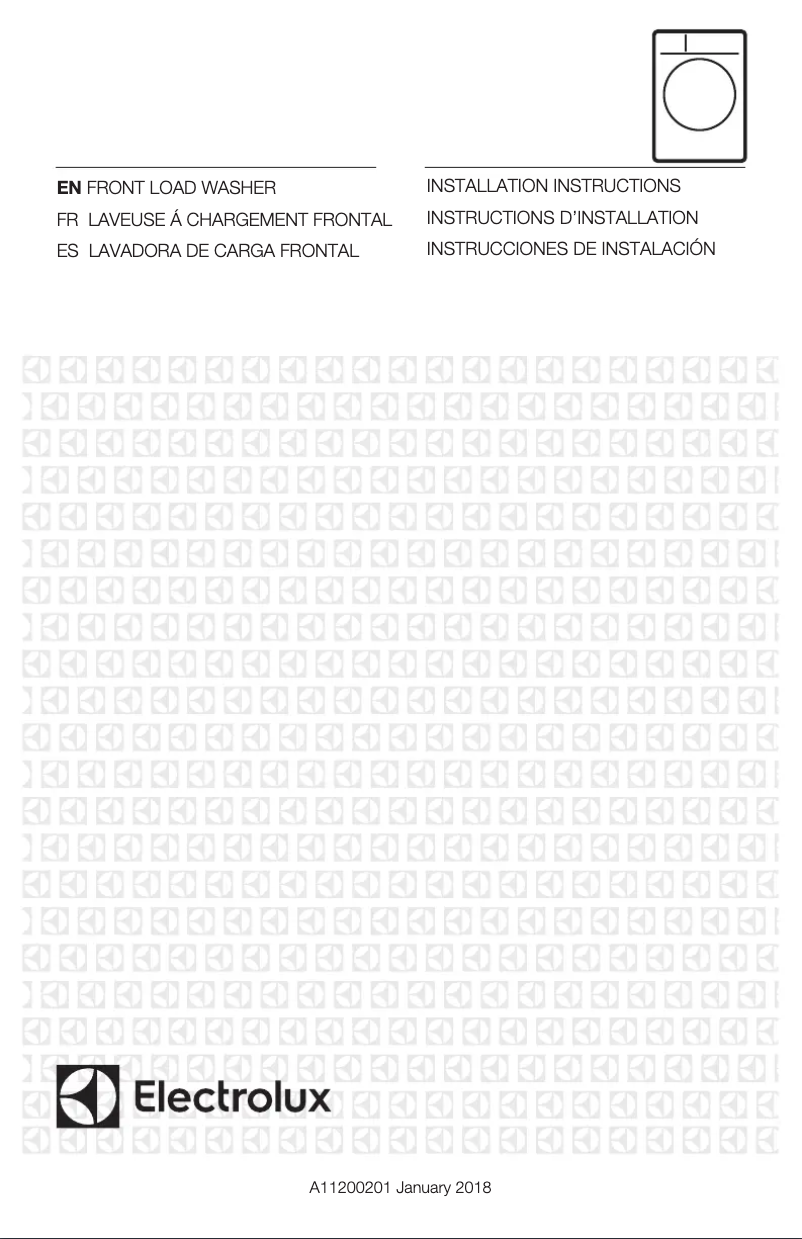 Page n°1 - Guide d'installation Electrolux EFLS627UIW