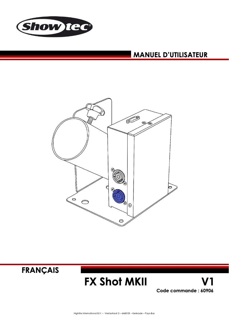 Image de la première page du manuel de l'appareil FX Shot MKII