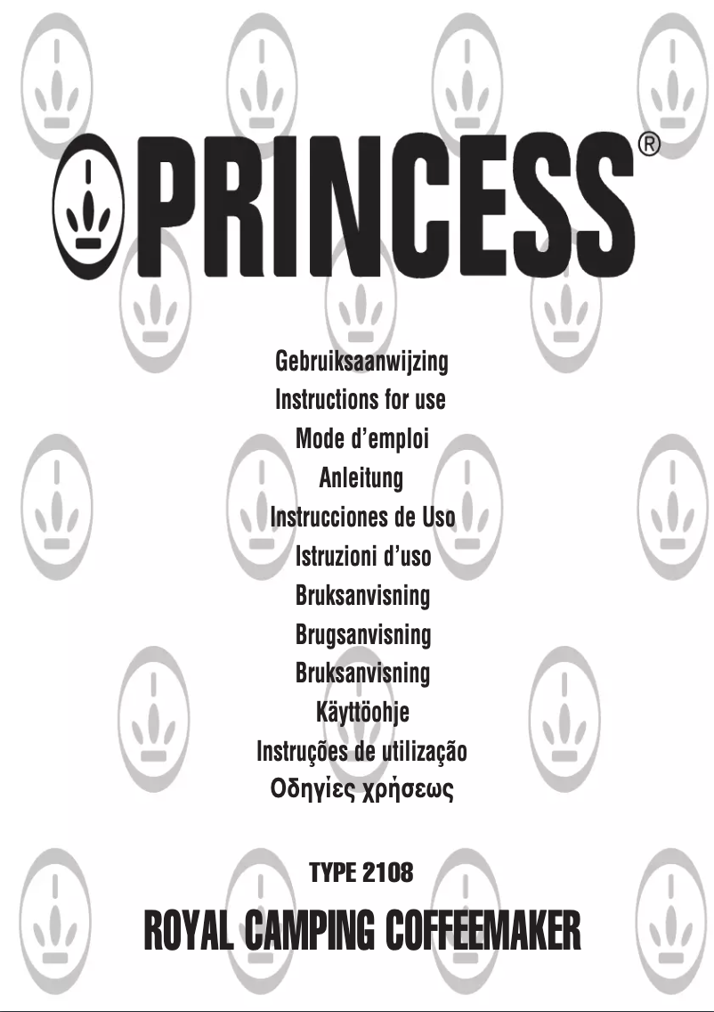 Page n°1 - Manuel utilisateur Princess Camping Coffeemaker Easy 242108