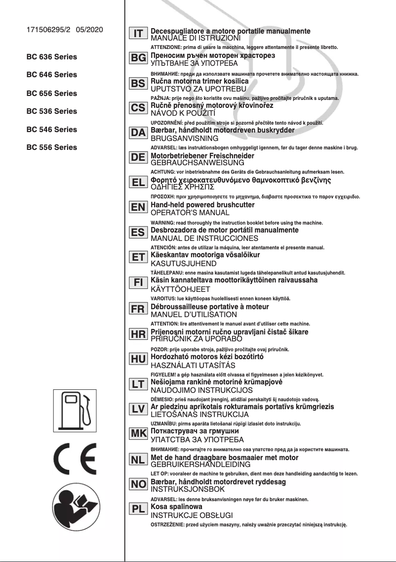 Page n°1 - Manuel utilisateur Stiga SBC 646 F