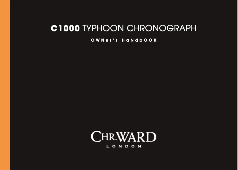 Page 1 de la notice Manuel utilisateur Christopher Ward C1000 Typhoon