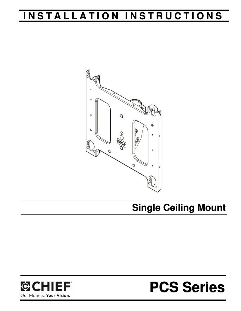 Page 1 de la notice Manuel utilisateur Chief PCS2133