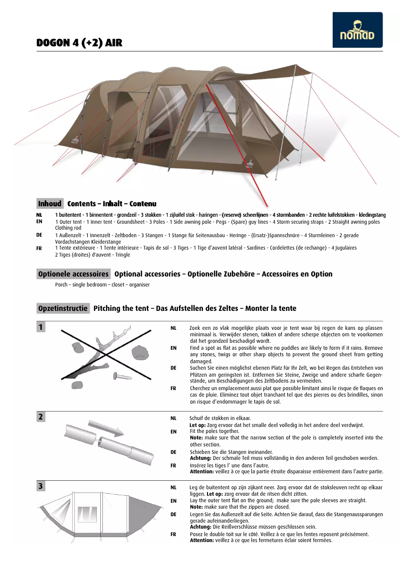 Page n°1 - Manuel utilisateur Nomad Dogon 4(+2) Air