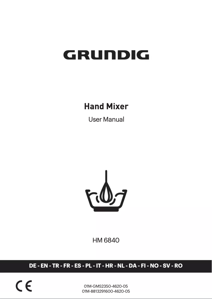 Page n°1 - Manuel utilisateur Grundig HM 6840