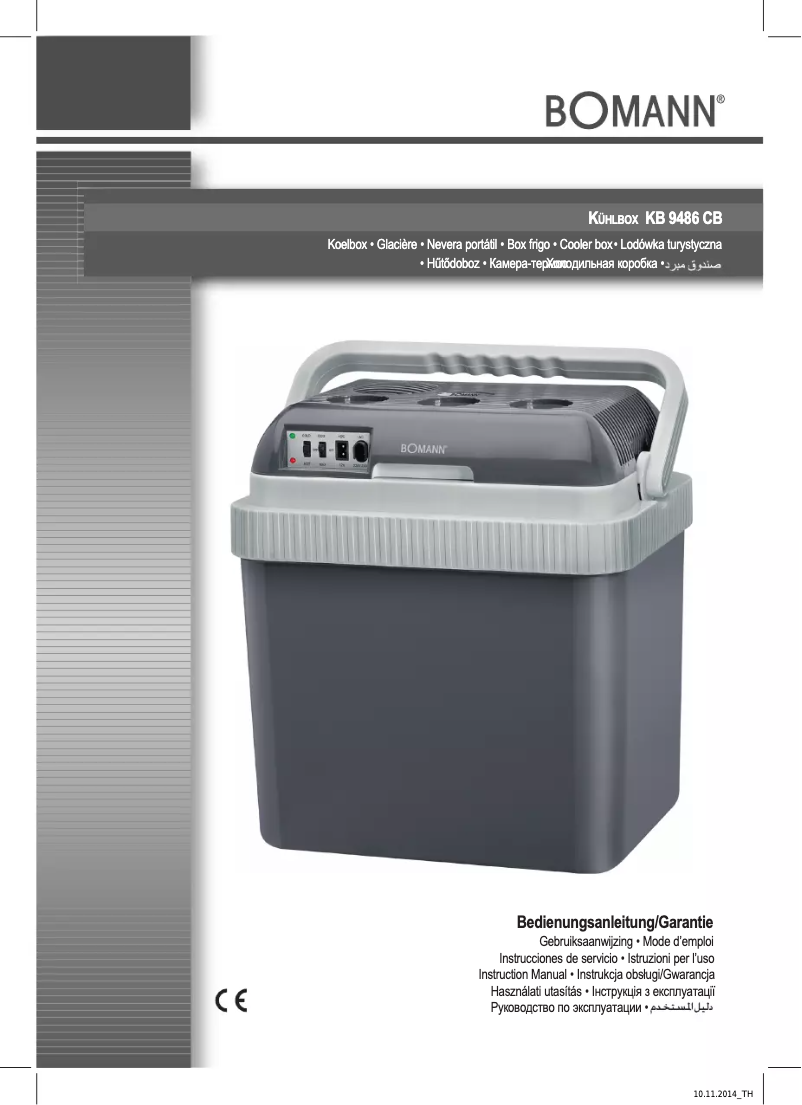 Page 1 de la notice Manuel utilisateur Bomann KB 9486 CB