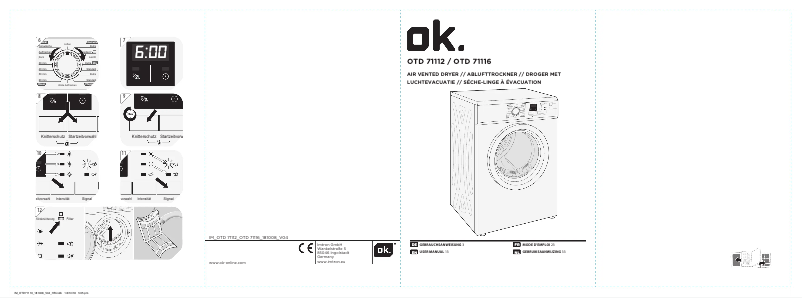 Page n°1 - Manuel utilisateur OK OTD 71112