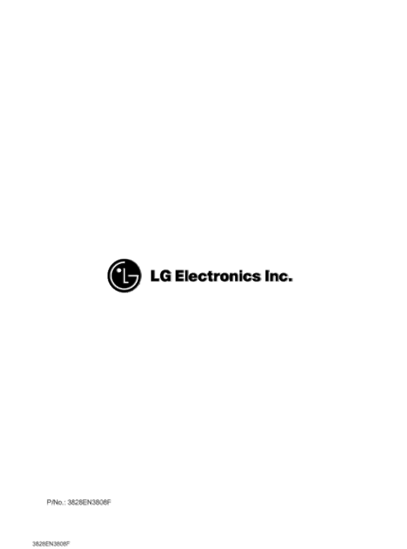 Page n°1 - Manuel utilisateur LG WD-10160SUP