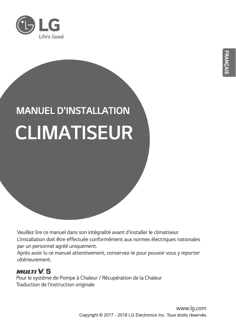 Image de la première page du manuel de l'appareil ARUM120LTE5