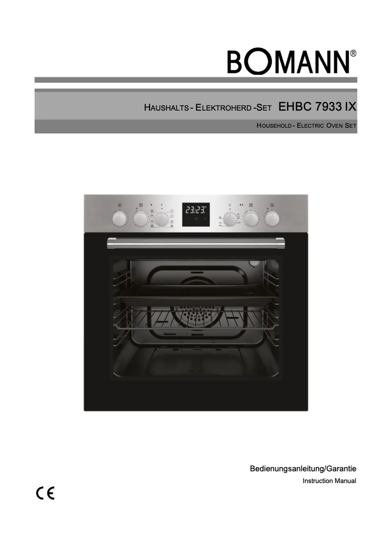 Image de la première page du manuel de l'appareil EHBC 7933 IX