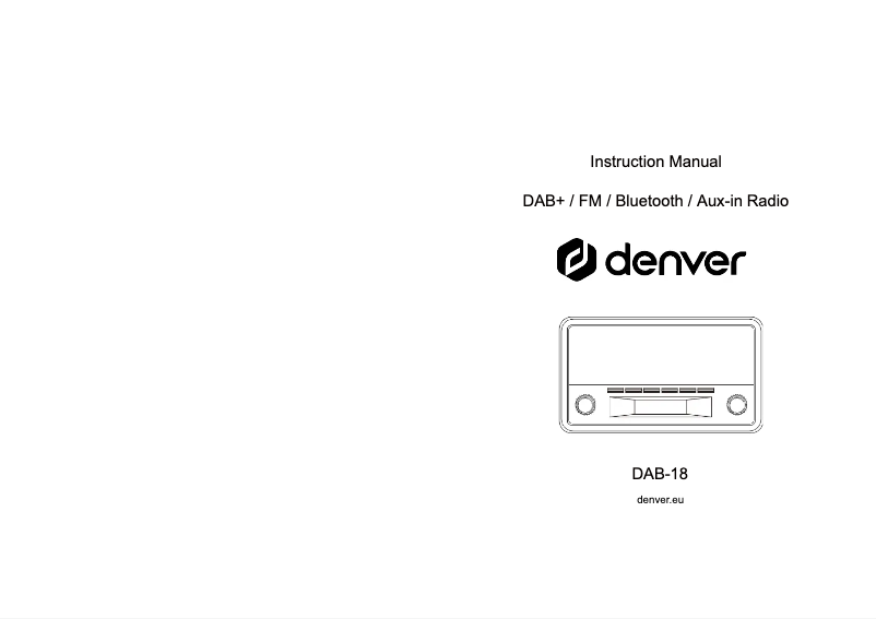 Página 1 del manual Manual de usuario Denver DAB-18