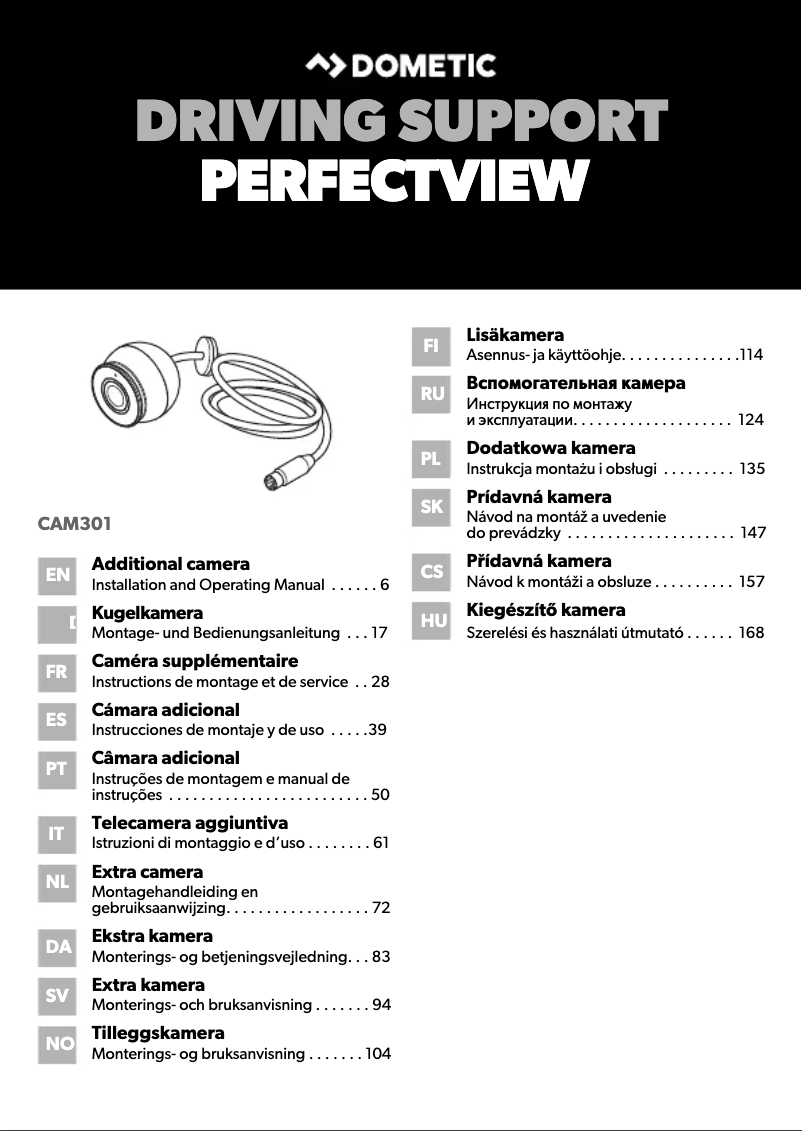 Imagen de la primera página del manual del dispositivo PerfectView CAM 301