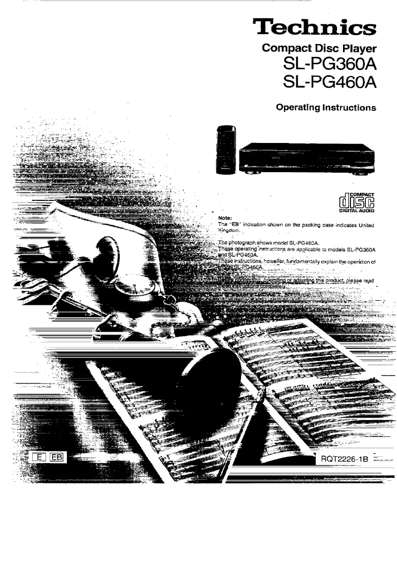 Page n°1 - Manuel utilisateur Panasonic SL-PG360