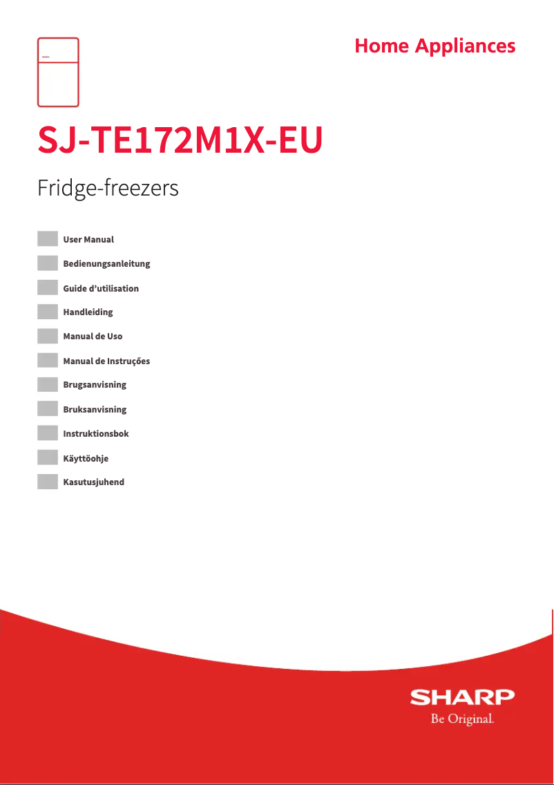 Page n°1 - Manuel utilisateur Sharp SJ-TE172M1X-EU