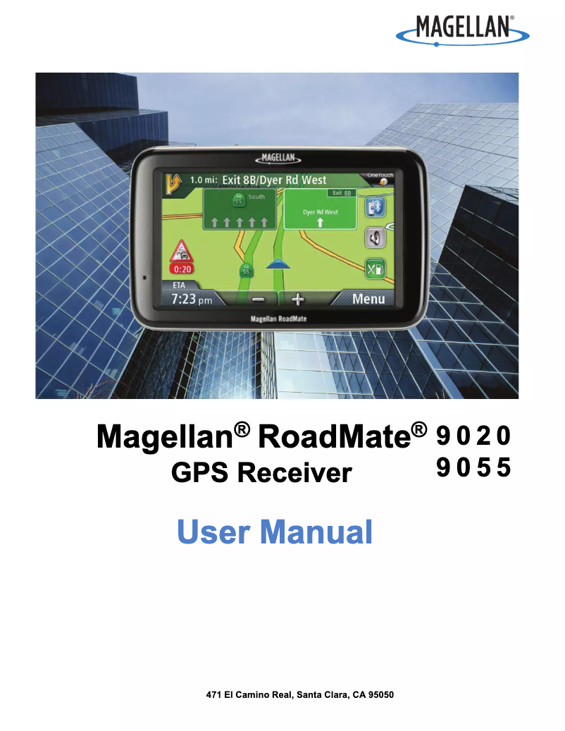 Image de la première page du manuel de l'appareil RoadMate 9055-LM