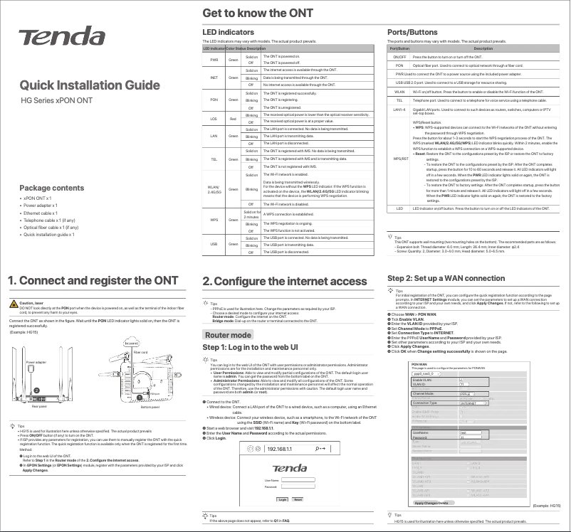 Image de la première page du manuel de l'appareil HG10C