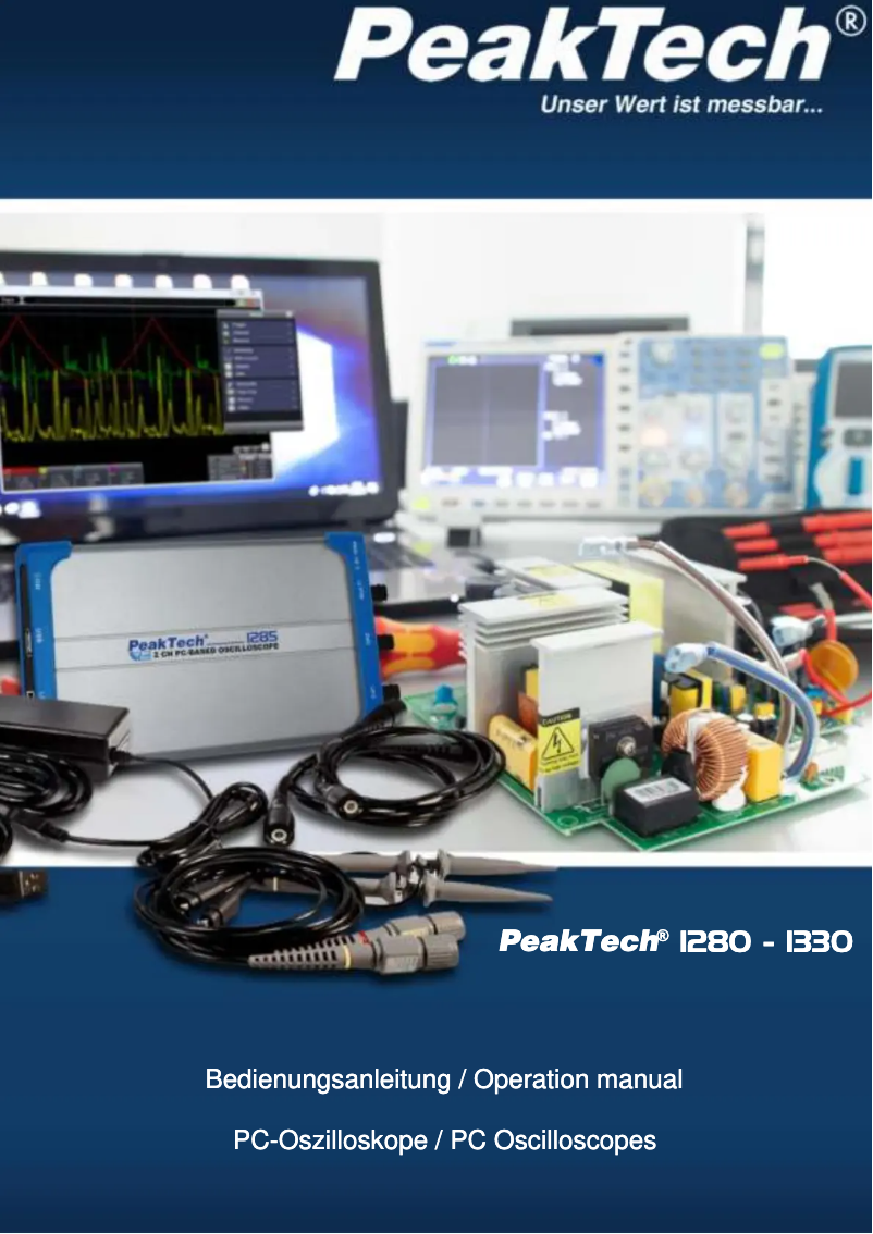 Page 1 de la notice Manuel utilisateur PeakTech 1330