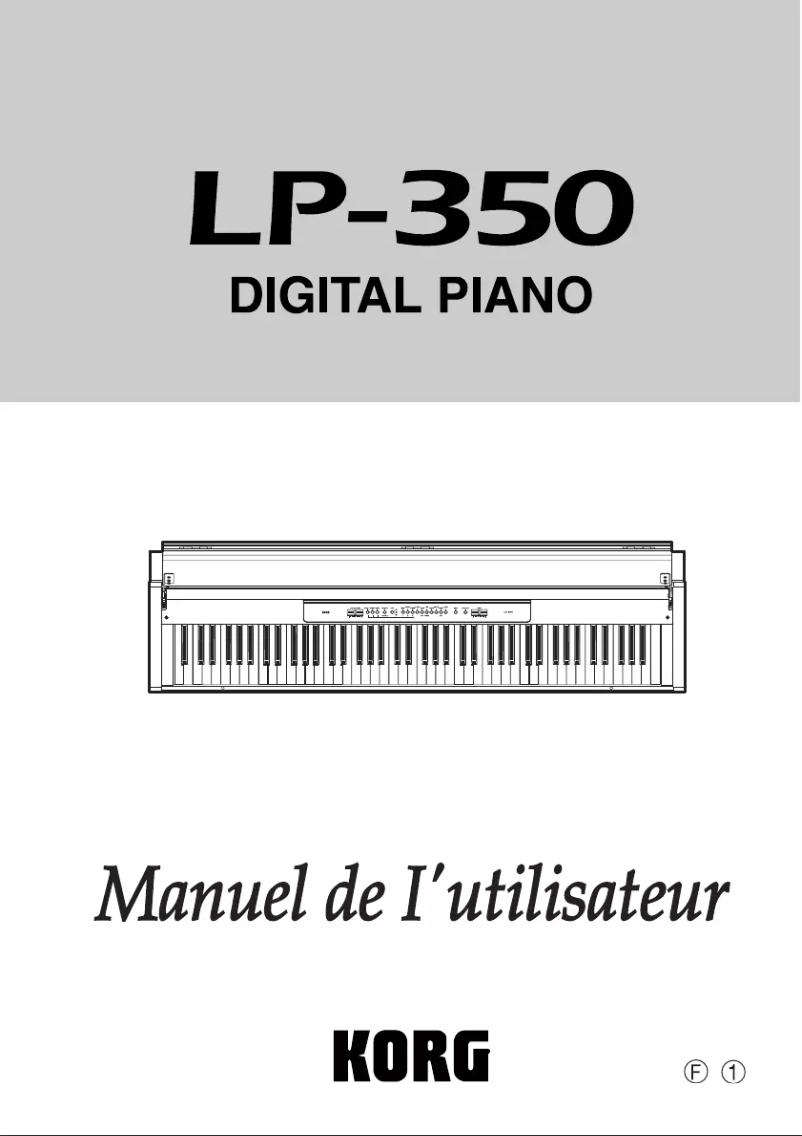 Page n°1 - Manuel utilisateur Korg LP-350