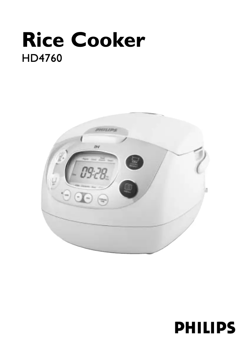 Page n°1 - Manuel utilisateur Philips HD4760