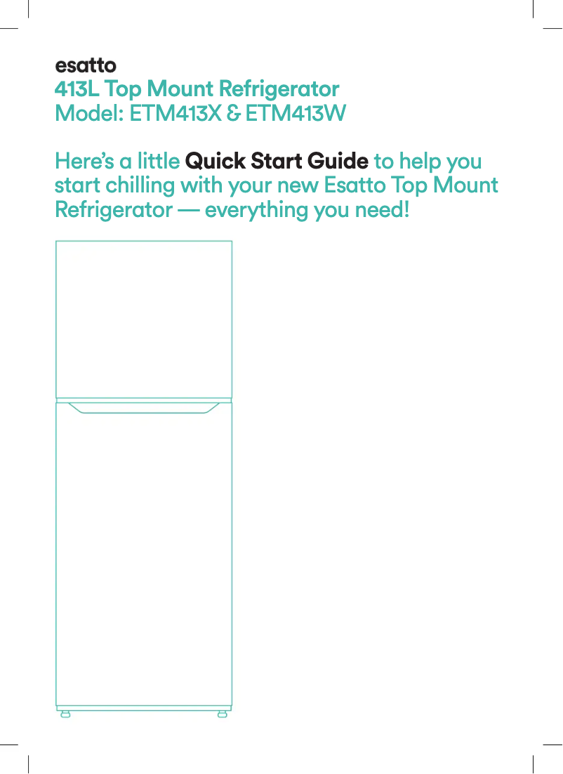 Page n°1 - Guide de démarrage rapide Esatto ETM413W